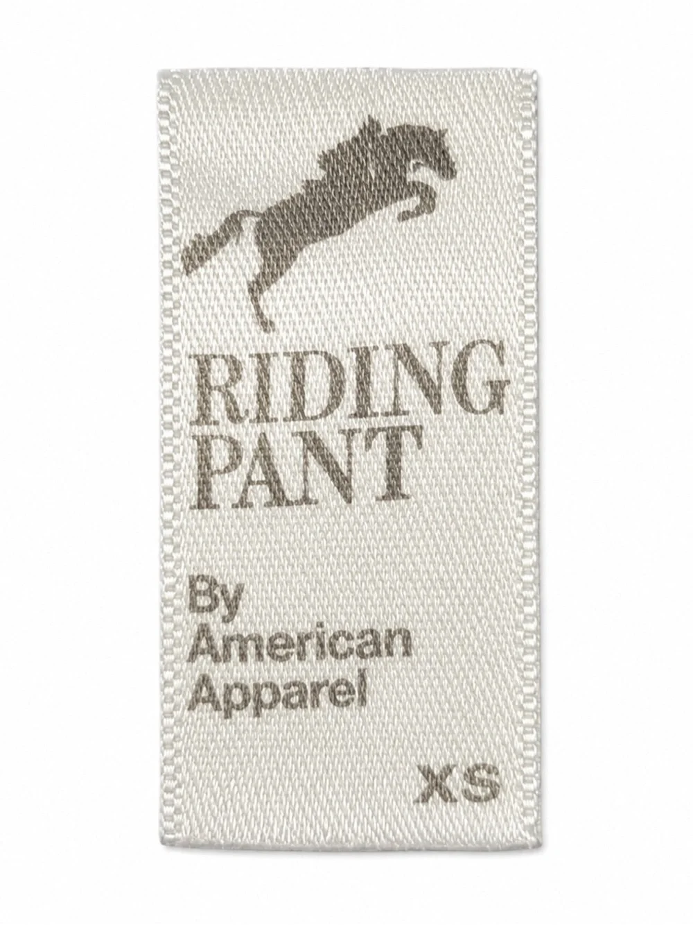 American Apparel Riding Pant Black Ribbed High-Waist Pants – XS